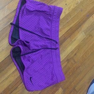 Purple Nike shorts